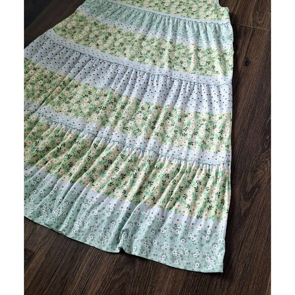 NWT Charming Charlie Flowy Maxi Dress Soft Gardening Floral Cottage Feminine - Picture 6 of 9